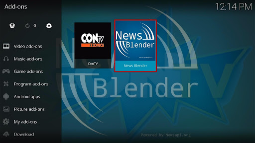 Install News Blender Kodi Addon 10