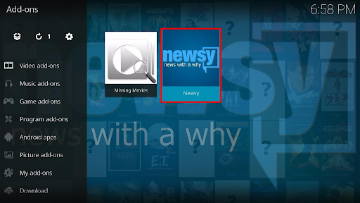 Install Newsy Kodi Addon 10