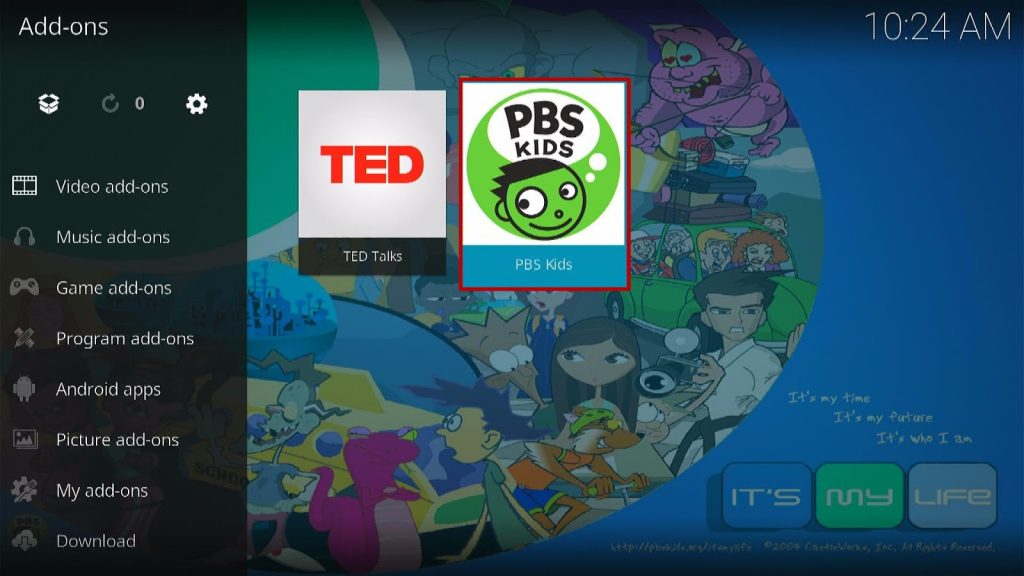 Install PBS Kids Kodi Addon 10