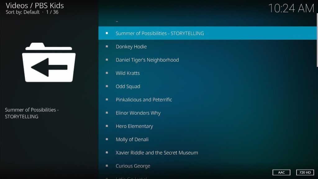 Install PBS Kids Kodi Addon 11
