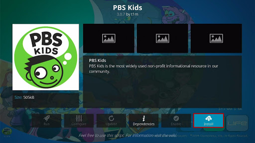 Install PBS Kids Kodi Addon 6