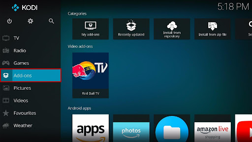 Install Red Bull TV Kodi Addon 9