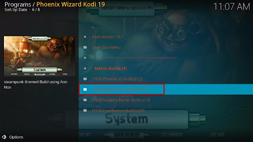 Install SteamPunk Kodi Build 28
