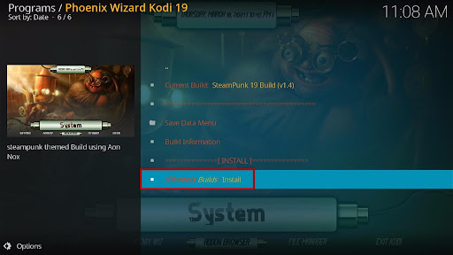 Install SteamPunk Kodi Build 29