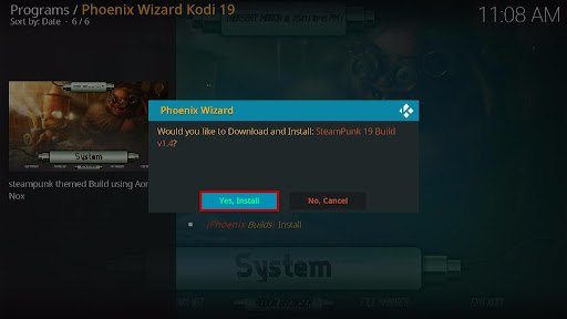 Install SteamPunk Kodi Build 30