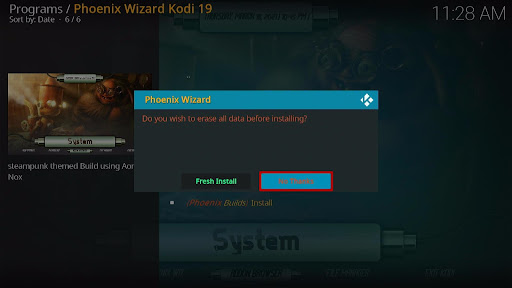 Install SteamPunk Kodi Build 32
