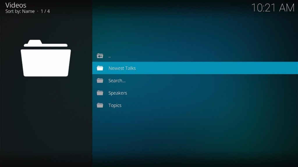 Install TED Talk Kodi Addon 11