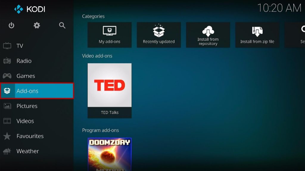 Install TED Talk Kodi Addon 9