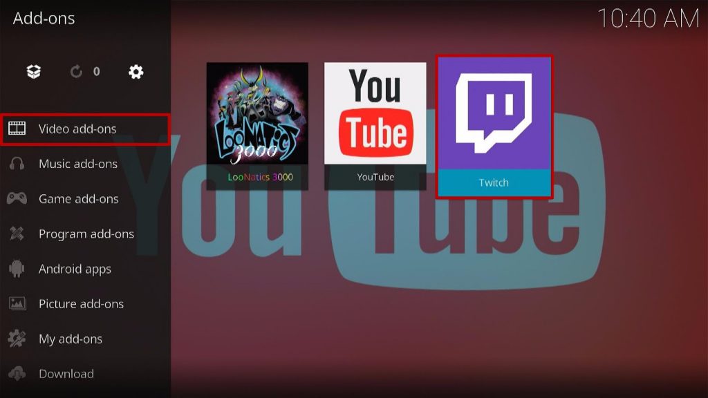Install Twitch Kodi Addon 10