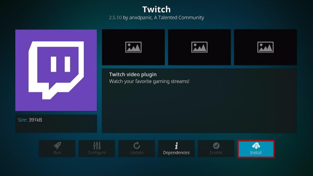 Install Twitch Kodi Addon 6