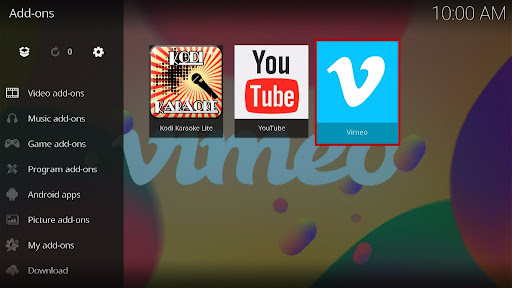 Install Vimeo Kodi Addon 10