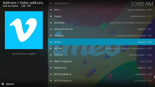 Install Vimeo Kodi Addon 8