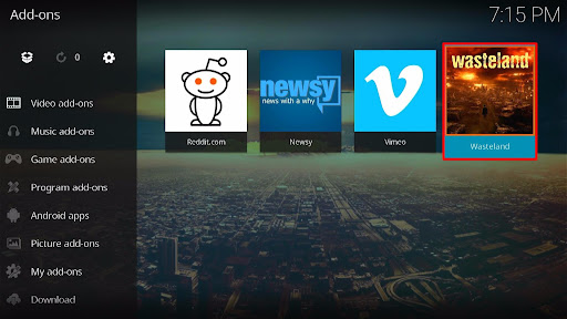 Install Wasteland Kodi Addon 23