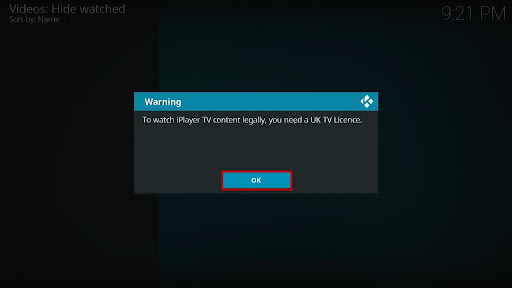 Install iPlayer WWW Kodi Addon 11