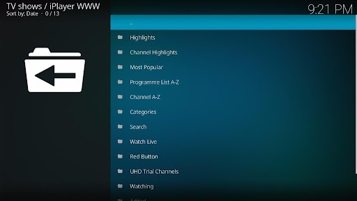 Install iPlayer WWW Kodi Addon 12