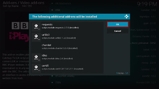 Install iPlayer WWW Kodi Addon 7