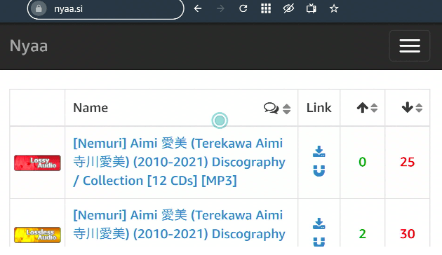 NYAA torrent site