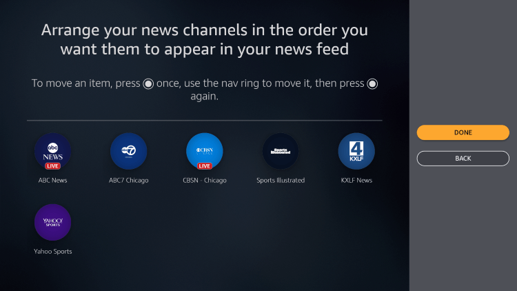 Organize channels