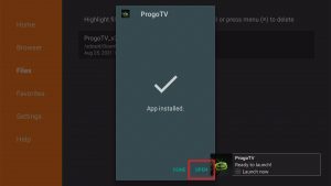 Install the ProgoTV app on your Firestick 18