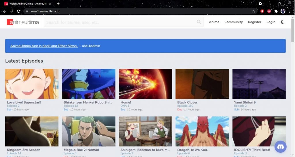 Stream AnimeUltima Website on Windows 3
