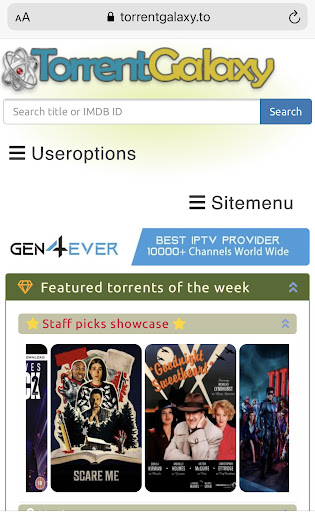 TorrentGalaxy on IOS