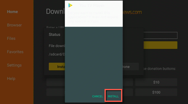 You TV Player install