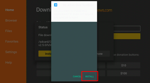 Install 3C All in One Toolbox APK on Firestick Step 15