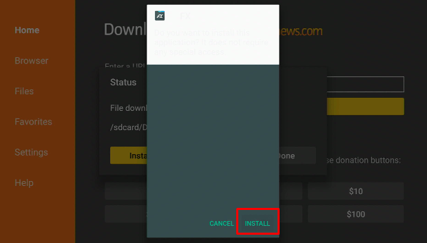 Install FX File Explorer APK on Firestick Step 15