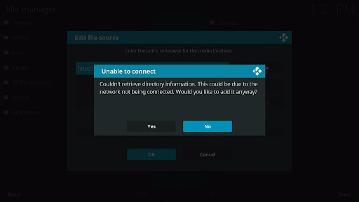 Fix Kodi Couldn’t Connect to Network Server Error