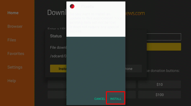 Install Flixella APK on Firestick Step 15