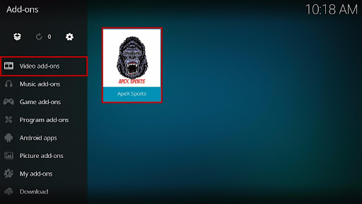 Install ApeX Sports Kodi Addon 23
