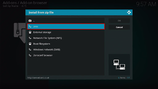 Install Ares Wizard Kodi Addon 12