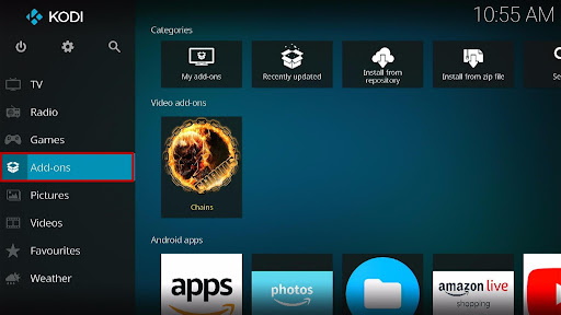 Install Chains Kodi Addon 22