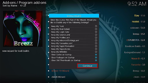 Install Dark Kodi Build 21