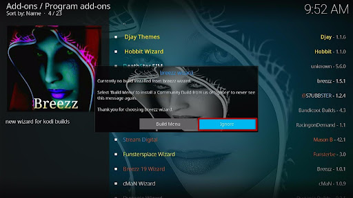 Install Dark Kodi Build 22