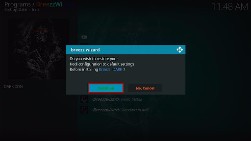 Install Dark Kodi Build 28