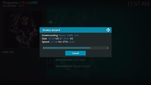 Install Dark Kodi Build 29