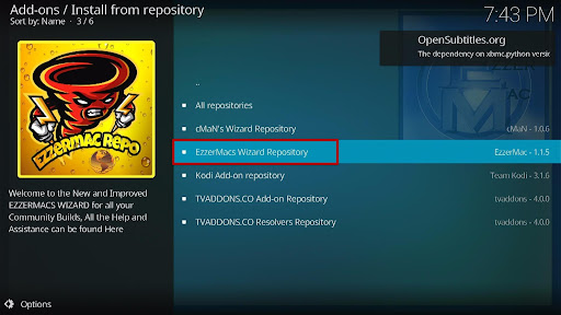 Install EzzerMacs Build on Kodi 16