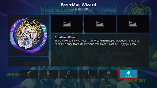 Install EzzerMacs Build on Kodi 19