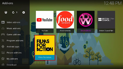 Install Films For Action Kodi Addon 10