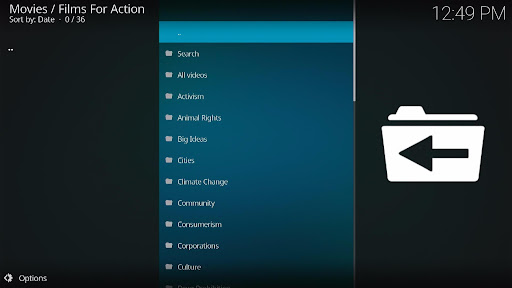 Install Films For Action Kodi Addon 11