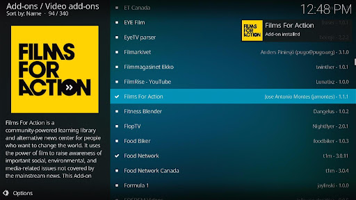 Install Films For Action Kodi Addon 8