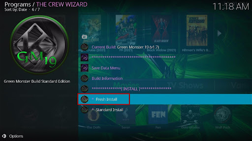 Install Green Monster 19 Kodi Build 28