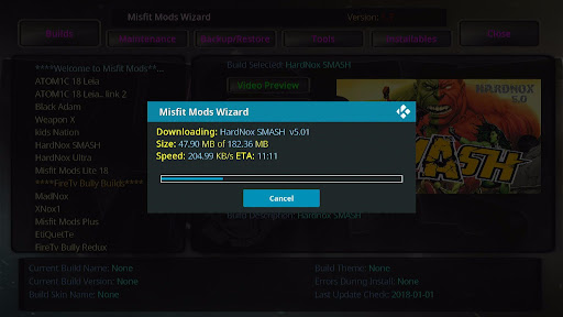 Install HardNox SMASH Kodi Build 28