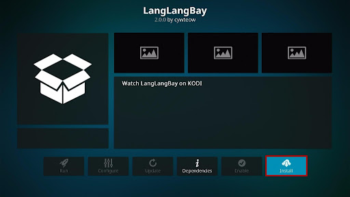 Install LangLangBay Kodi Addon 20