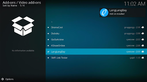 Install LangLangBay Kodi Addon 22