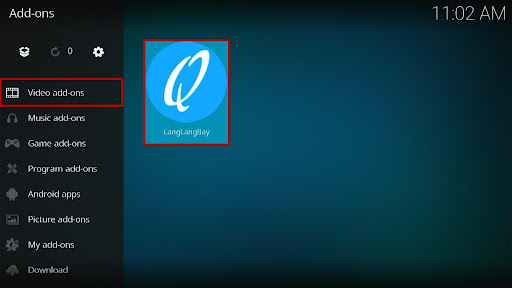 Install LangLangBay Kodi Addon 24