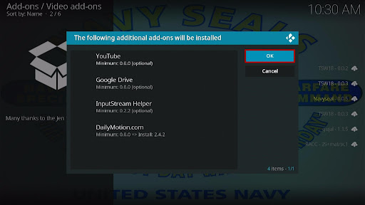 Install Navy Seal K19 Lite Kodi Addon 21