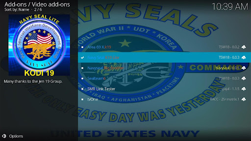 Install Navy Seal K19 Lite Kodi Addon 22