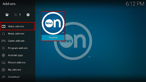 Install NewsOn Kodi Addon 9